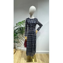 Vestido Cuadros Azul | Vestido Cuadros | Vestido Mujer