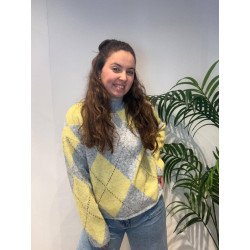 Jersey Rombos Amarillo | Jersey Rombos | Jersey Mujer.