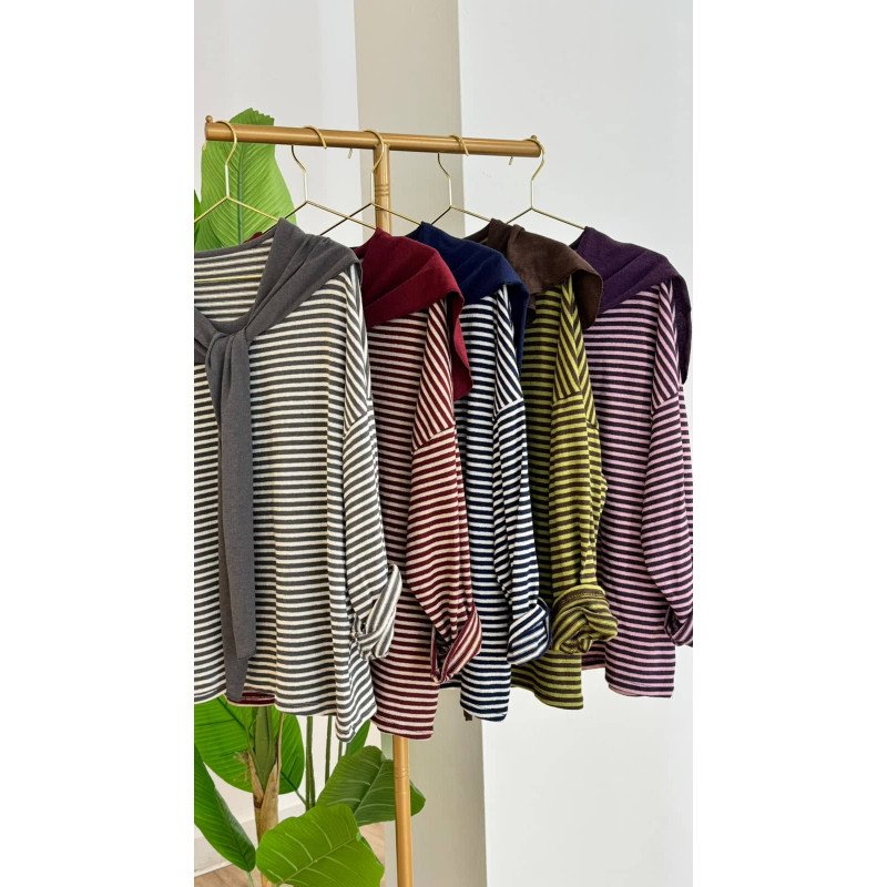 Chaleco Rayas Verde | Chaleco Rayas | Chaleco Mujer