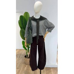 Chaleco Rayas Verde | Chaleco Rayas | Chaleco Mujer