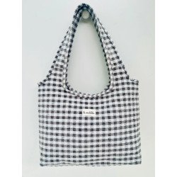 Bolso Irene Gingham Gris | Bolso Gris | Bolso Gris