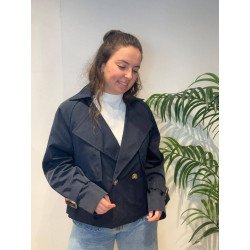 Gabardina Azul Marino | Gabardina Mujer