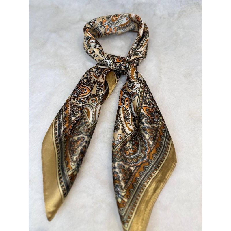 Pañuelo Estampado Marrón | Pañuelo Mujer