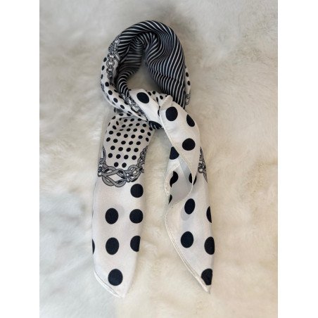 Pañuelo Blanco Lunares | Pañuelo Mujer