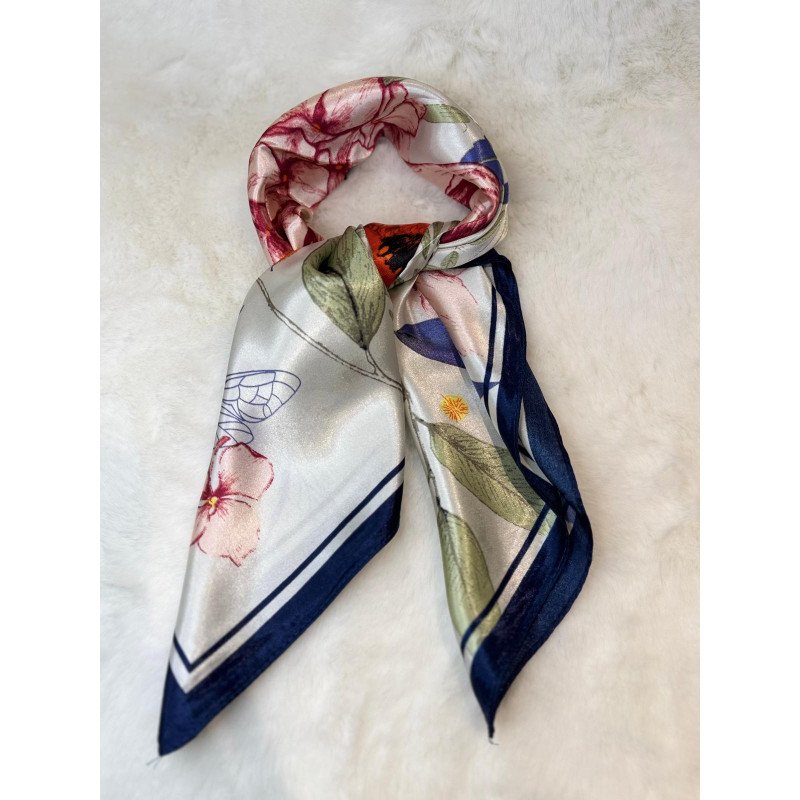 Pañuelo Floral Azul | Pañuelo Mujer