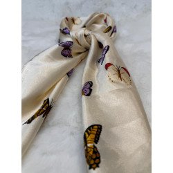 Pañuelo Mariposas Crudo | Pañuelo Mujer