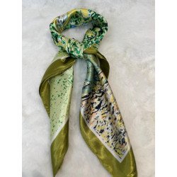 Pañuelo Verde Estampado | Pañuelo Mujer