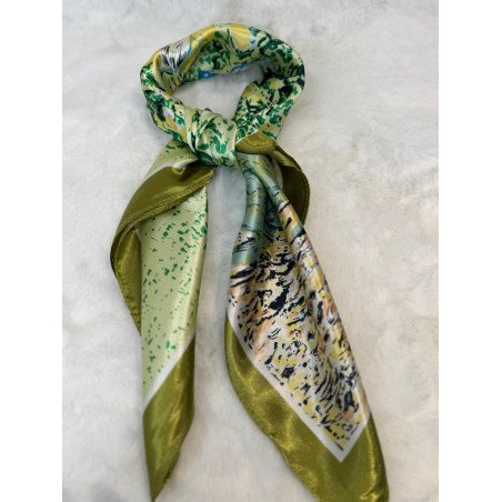 Pañuelo Verde Estampado | Pañuelo Mujer