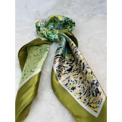 Pañuelo Verde Estampado | Pañuelo Mujer