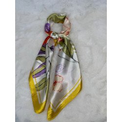 Pañuelo Floral Amarillo | Pañuelo Mujer