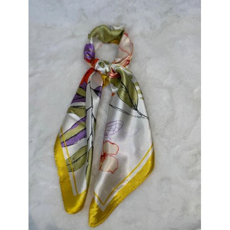 Pañuelo Floral Amarillo | Pañuelo Mujer