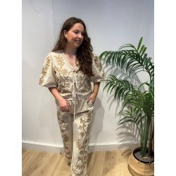 Conjunto Algas Beige | Conjunto Mujer