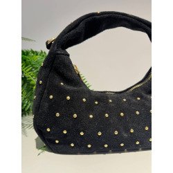 Bolso Ante Tachas Negro | Bolso Pequeño | Bolso Negro