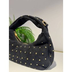 Bolso Ante Tachas Negro | Bolso Pequeño | Bolso Negro