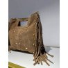 Bolso Flecos Camel | Bolso Ante Camel