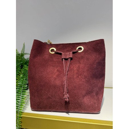 Bolso Bucket Burdeos | Bolso Burdeos