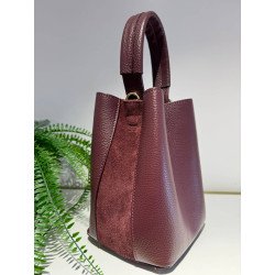 Bolso Burdeos Piel | Bolso Piel | Bolso Burdeos