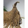 Bolso Flecos Tachas | Bolso Camel