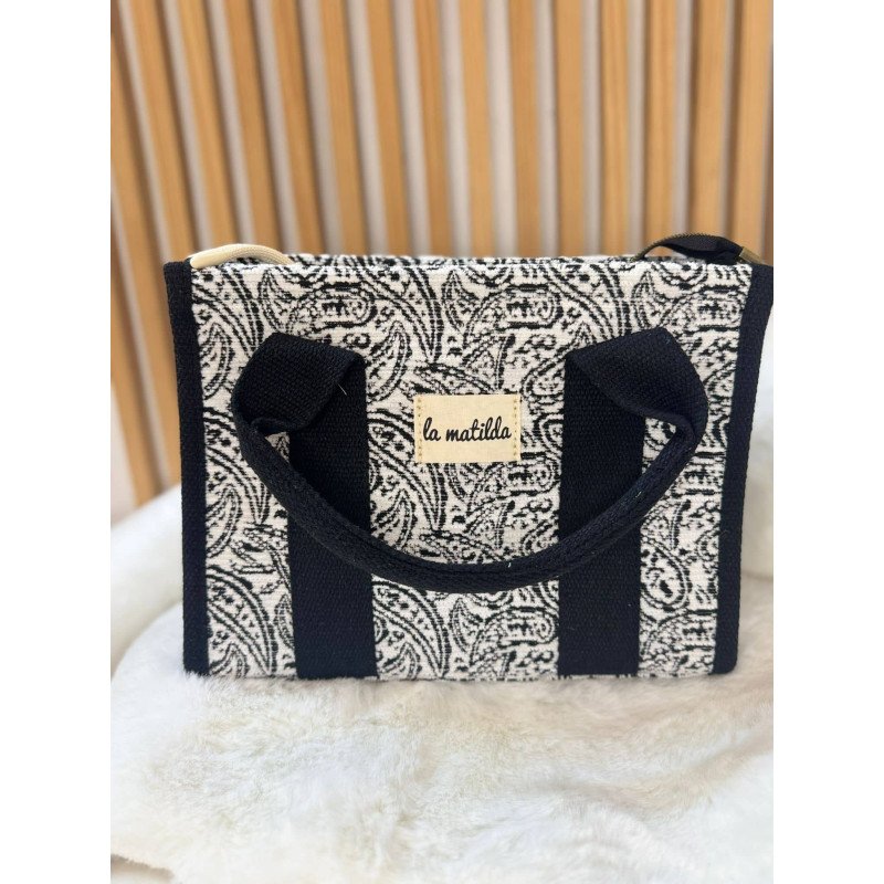 Bolso Cachemir Negro | Bolso La Matilda | Bolso Mujer