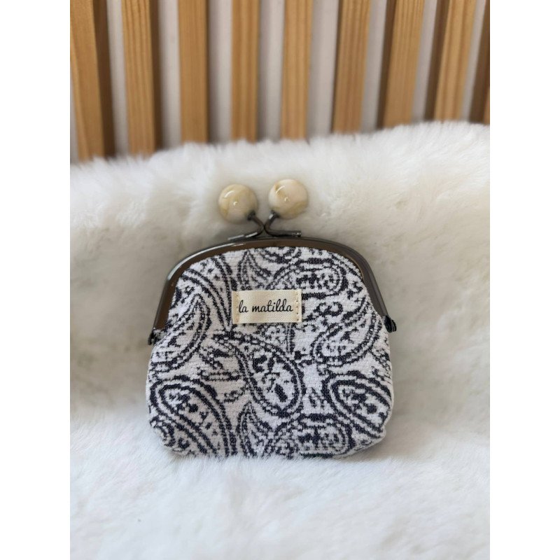 Monedero Bolas Negro | Monedero La Matilda | Monedero Mujer