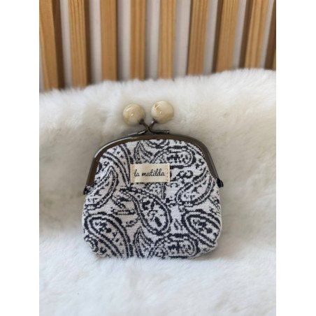 Monedero Bolas Negro | Monedero La Matilda | Monedero Mujer