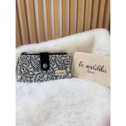 Cartera Negra Cachemir | Cartera La Matilda | Cartera Mujer