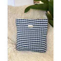 Tote Vichy Azul | Tote La Matilda | Tote Mujer