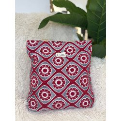 Tote Estampado Flor Rojo | Tote La Matilda | Tote Mujer