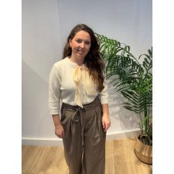 Chaleco Lazo | Chaleco Punto | Chaleco Beige | Chaleco Mujer