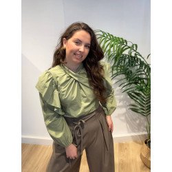 Blusa Sena Verde | Blusa Verde Oliva | Blusa Mujer