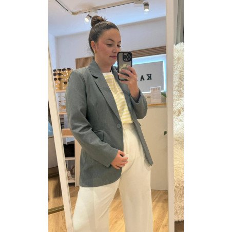 Blazer Gris | Blazer Básica | Chaqueta Mujer