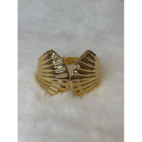Brazalete Concha | Brazalete Dorado | Brazalete Acero Inoxidable
