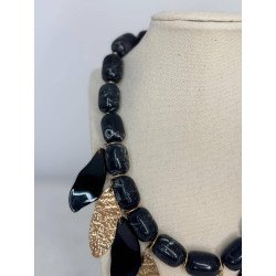 Collar Destello Negro | Collar Acero Inoxidable | Collar Negro