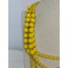 Collar Cuentas Amarillo | Collar Amarillo | Collar Mujer