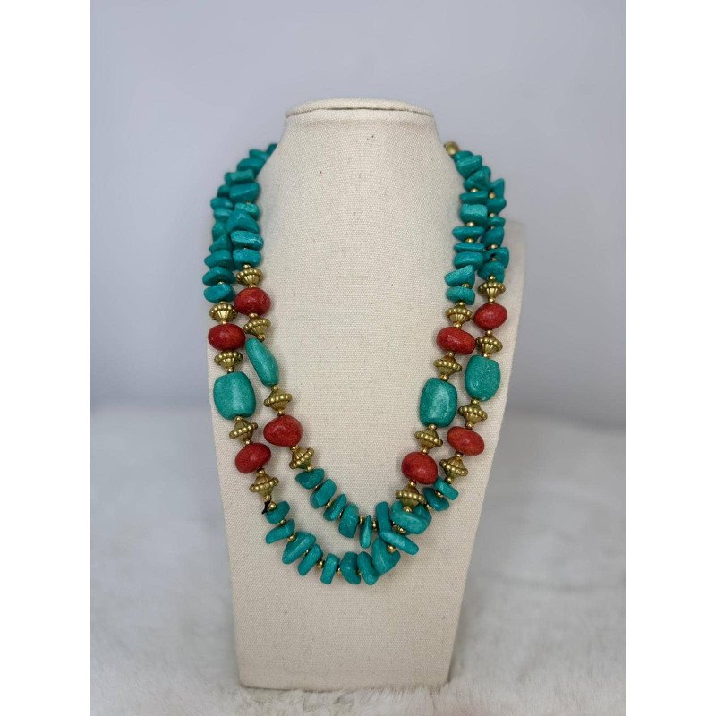 Collar Turquesa | Collar Piedras | Collar Mujer