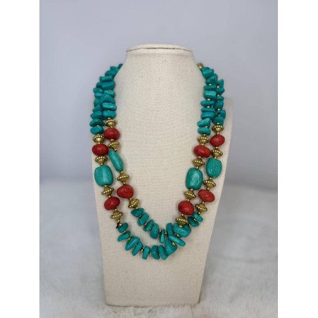 Collar Turquesa | Collar Piedras | Collar Mujer