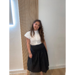 Falda Asimétrica Negra | Falda Negra | Falda Mujer