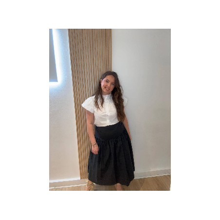 Falda Asimétrica Negra | Falda Negra | Falda Mujer