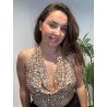 Top Halter Lentejuelas