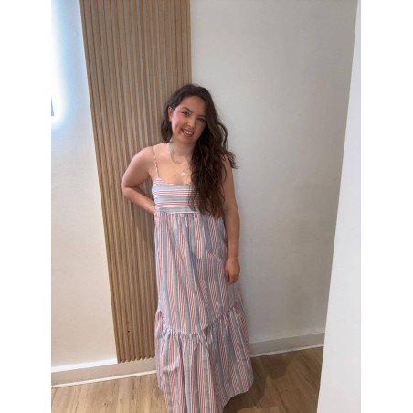 Vestido Rayas Lazada | Vestido Rayas | Vestido Mujer