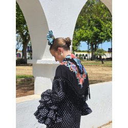 Mantón Maestranza Negro | Mantón Negro | Mantón Algodón