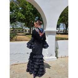 Mantón Maestranza Negro | Mantón Negro | Mantón Algodón
