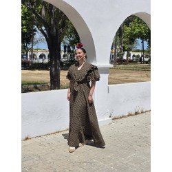 Bata Vichy Azul | Bata Rocio | Bata Mujer
