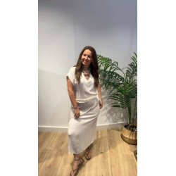 Vestido Pañuelo Beige | Vestido Beige | Vestido Mujer