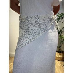 Vestido Pañuelo Beige | Vestido Beige | Vestido Mujer