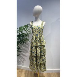 Vestido Volantes Verde | Vestido Volantes | Vestido Mujer