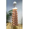 Vestido Rayas Teja | Vestido Rayas | Vestido Mujer