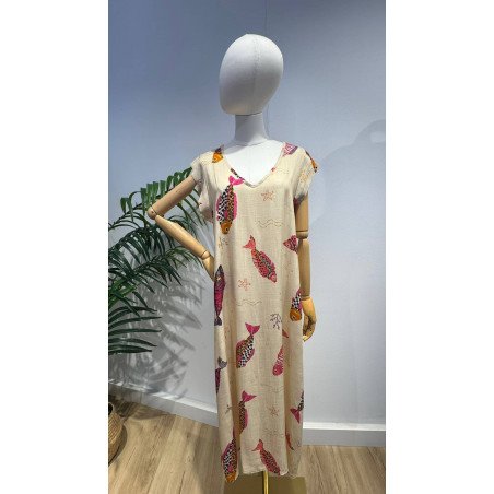 Vestido Pescados | Vestido Estampado | Vestido Mujer