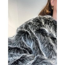 Abrigo Pelo | Abrigo Pelo Bicolor | Abrigo Mujer