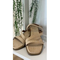 Sandalia Don Algodón | Sandalia Beige | Sandalia Mujer